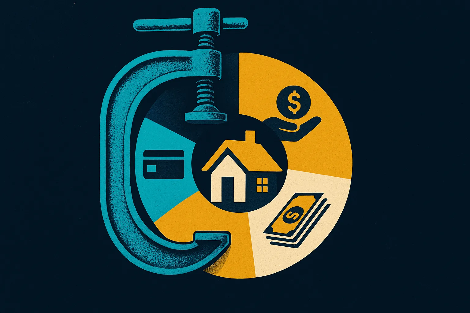 type:donut; Emergency repair financing sources for cottage owners: Personal loans 45%, HELOCs 30%, Credit cards 20%, Payday loans 5%